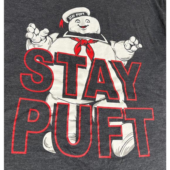 Size M | GHOSTBUSTERS Stay Puft Licensed Artwork Graphic Crewneck T-Shirt - Picture 2 of 8